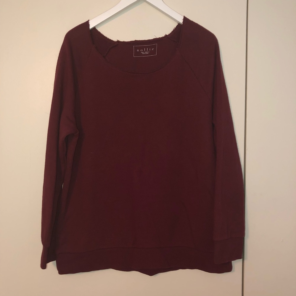 Off the shoulder sweatshirt